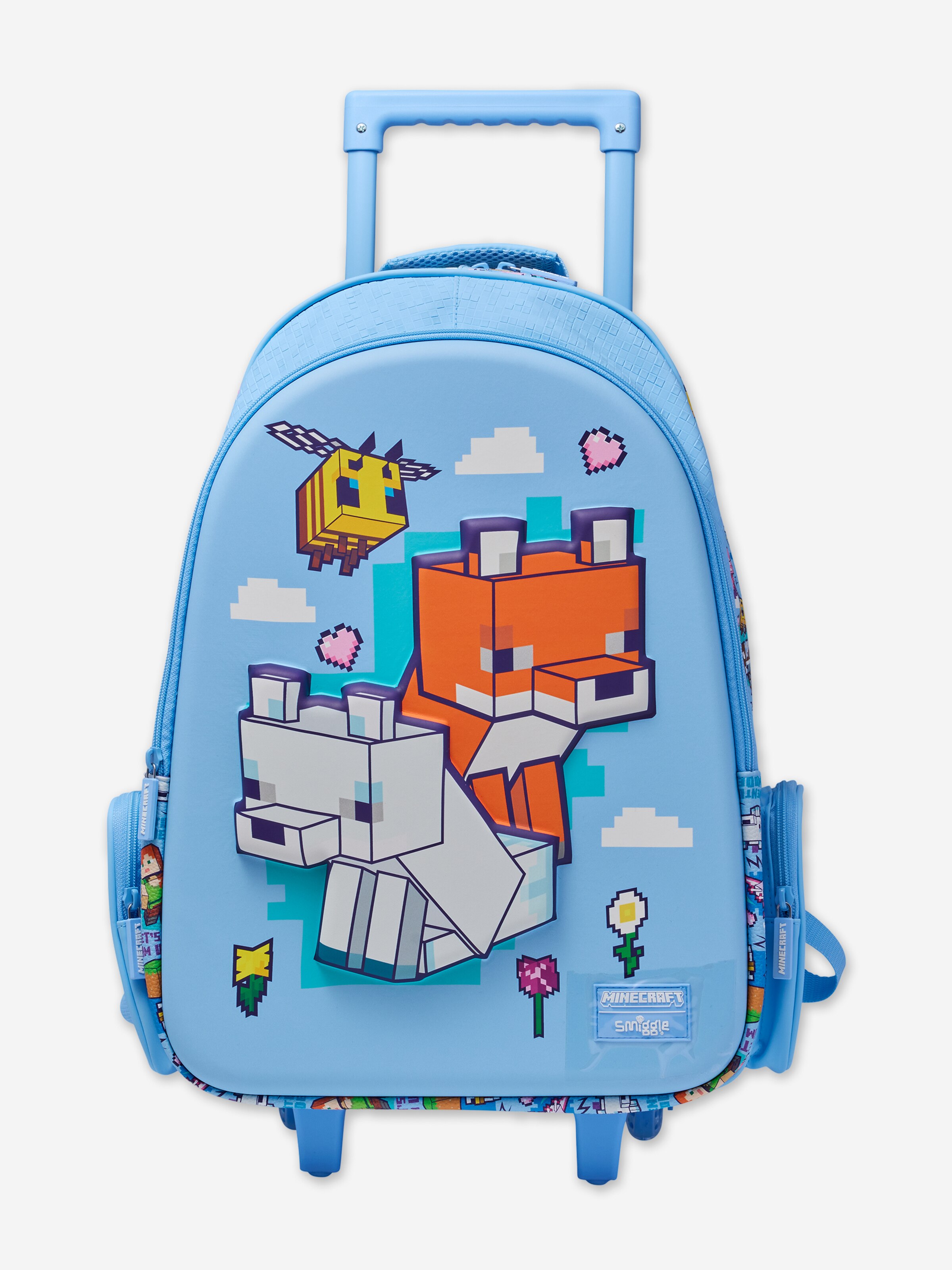 Minecraft Trolley Backpack With Light Up Wheels