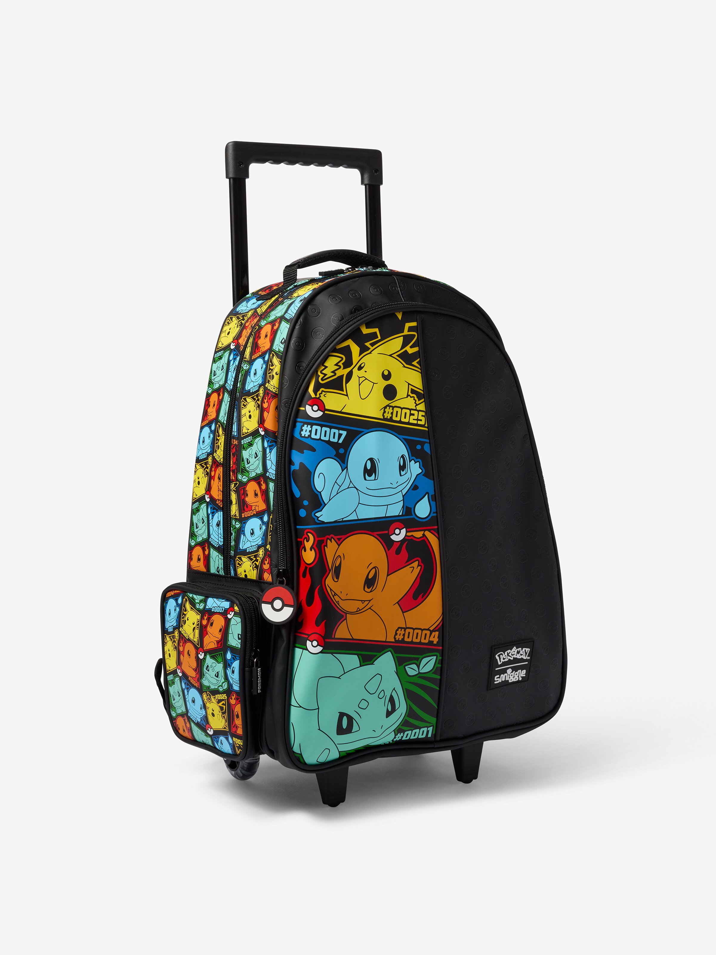 Pokemon Trolley Backpack With Light Up Wheels