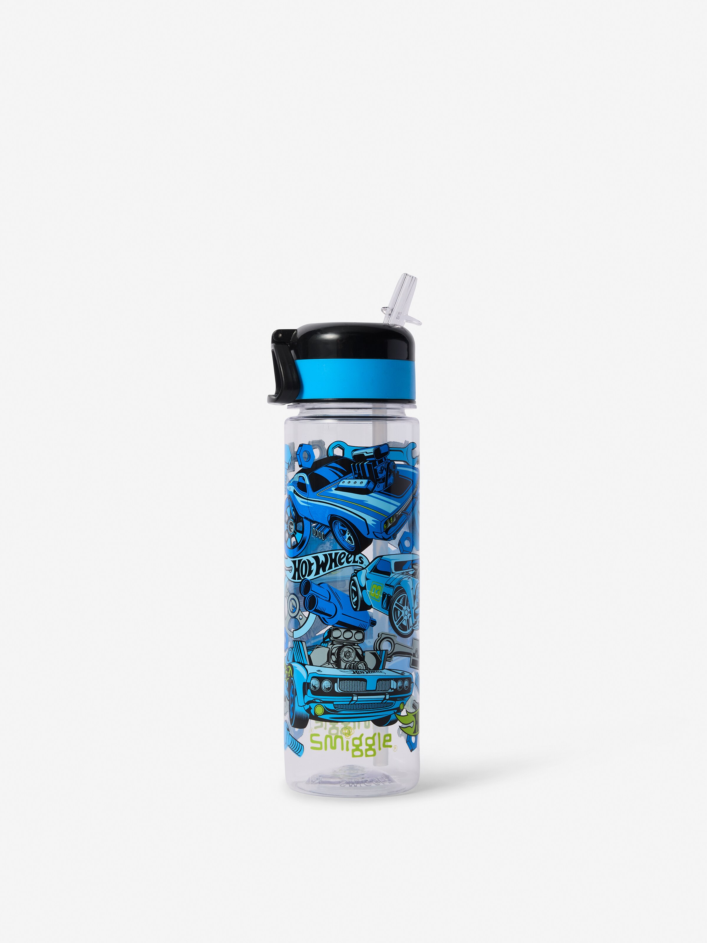 Hot Wheels Flip Top Plastic Drink Bottle 650Ml