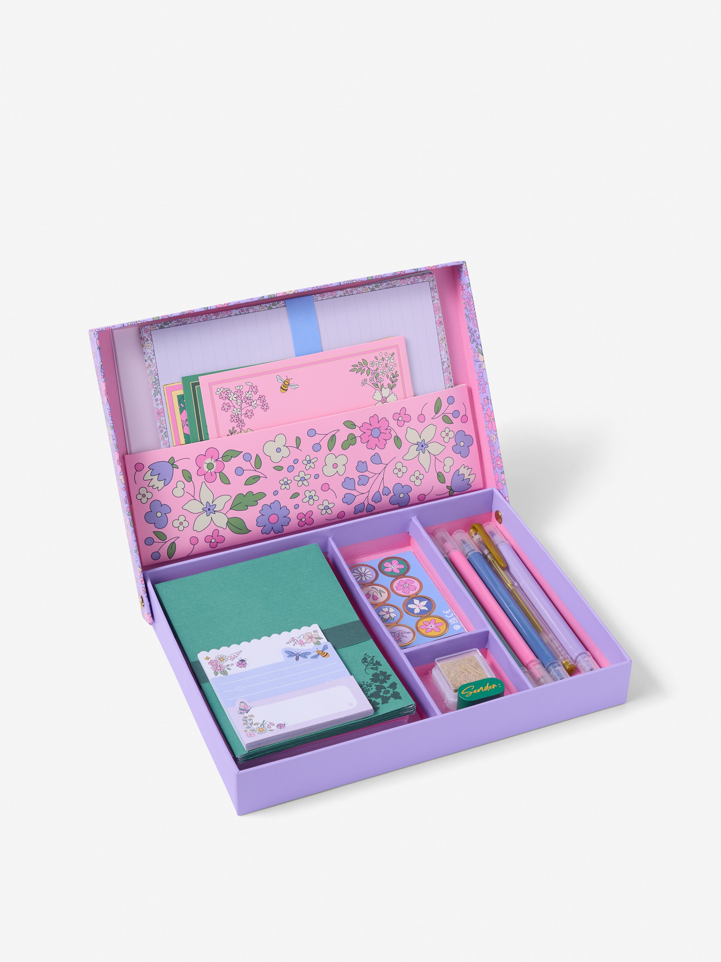 Floral Letter Writing Box