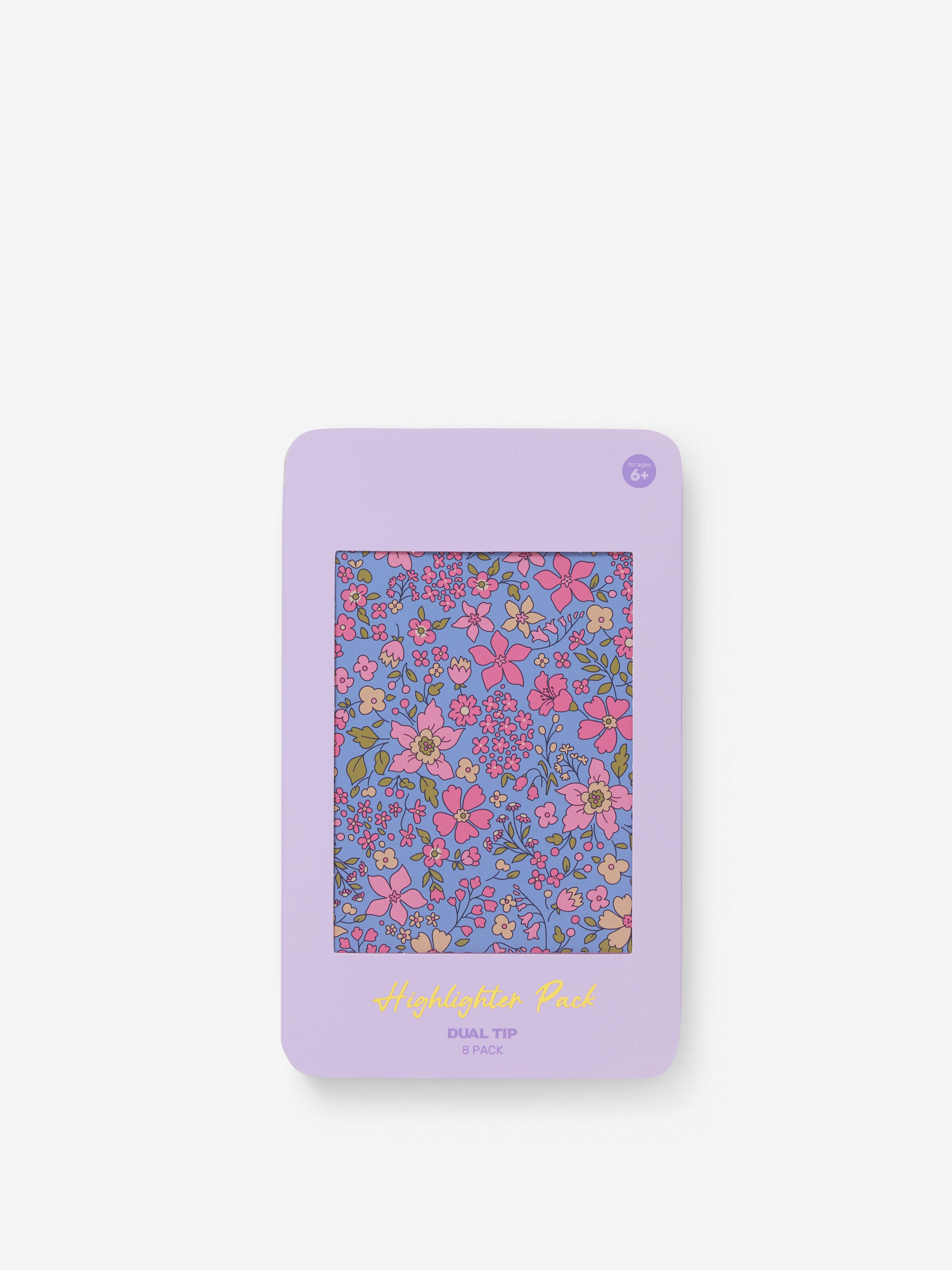 Floral Dual Tip Highlighters 8 Pack