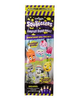 Squigglers Smelly Surprise Scented Pencils X4