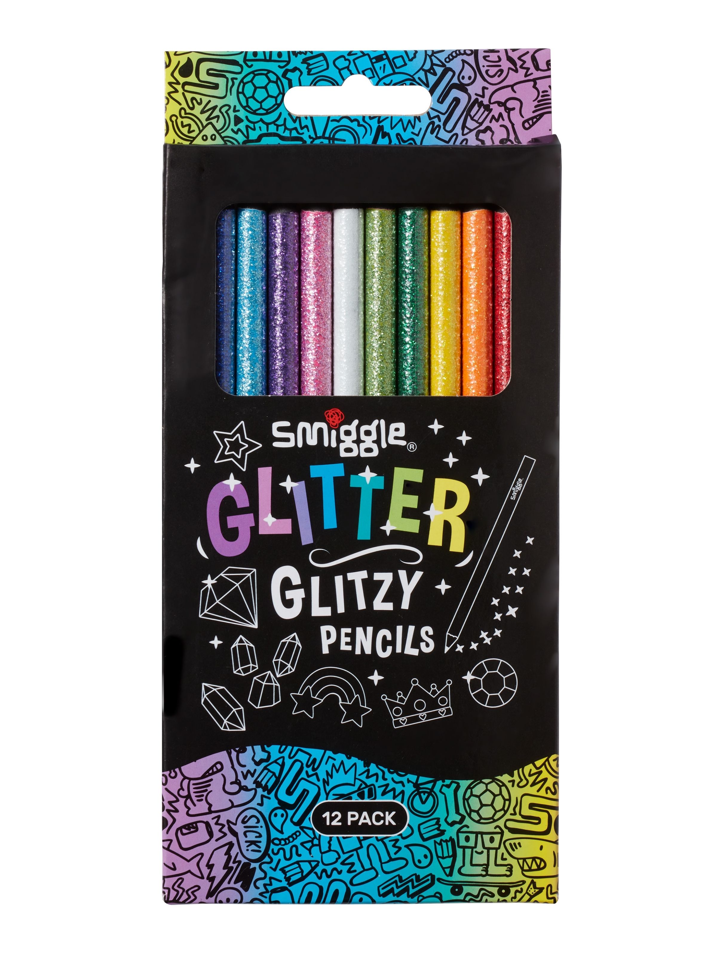 Glitter shop colored pencils