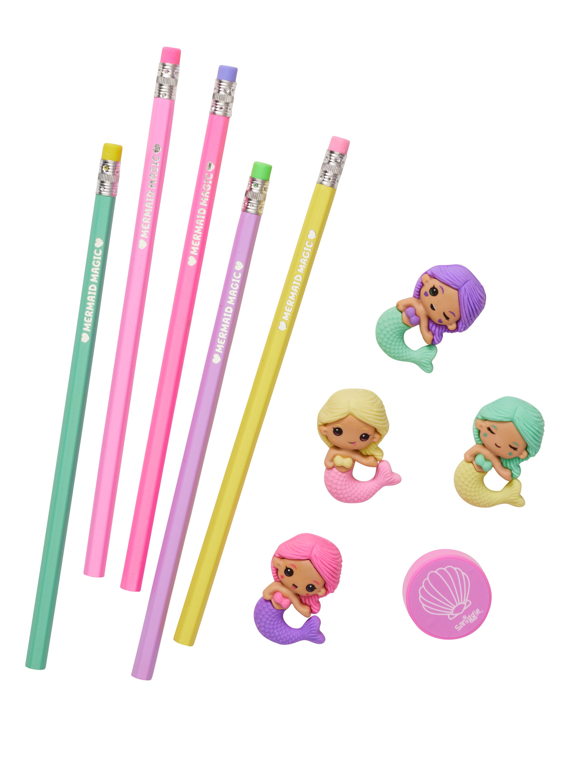 Pencils & Erasers Set