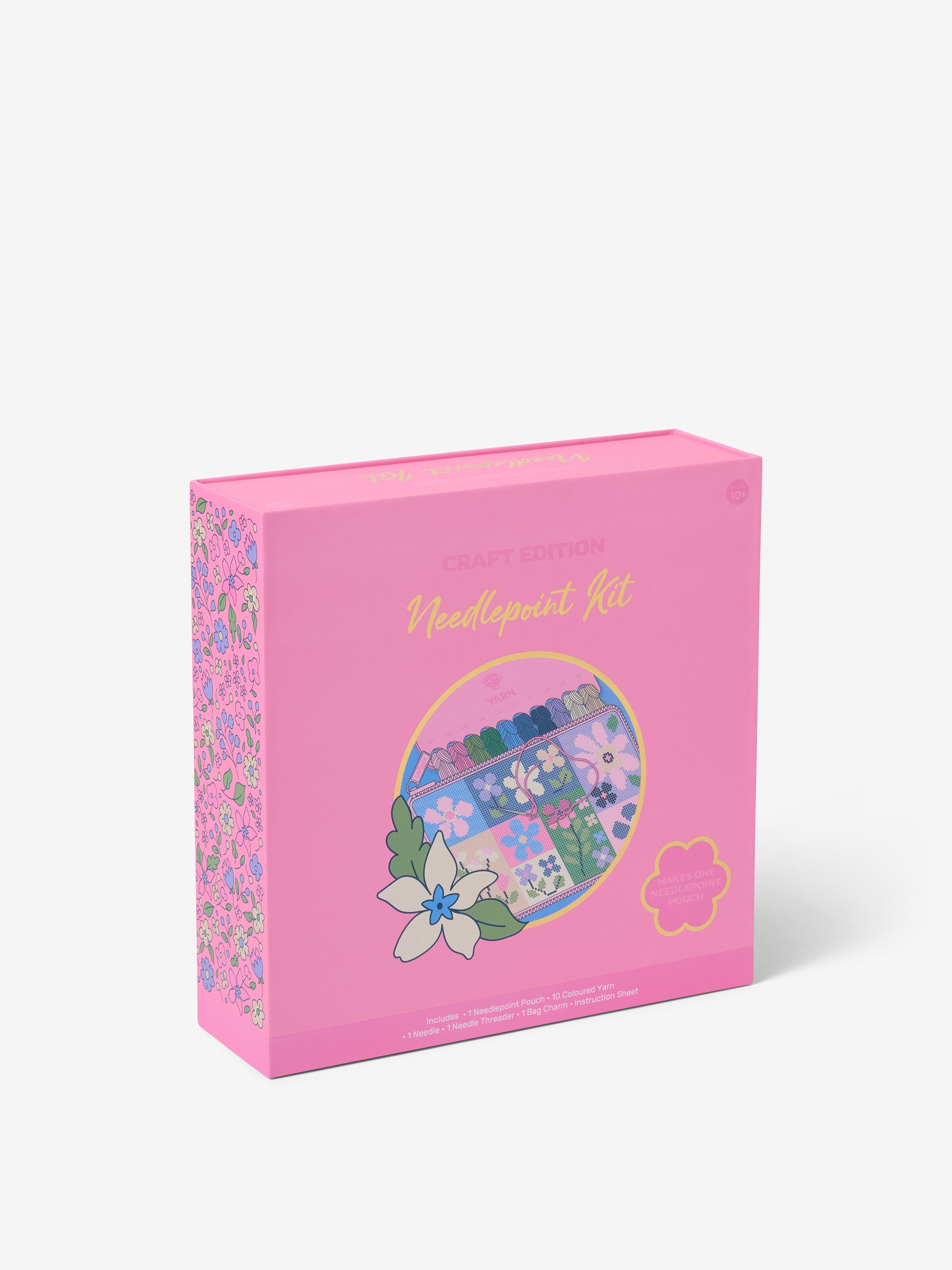 Floral Pouch Needlepoint Kit