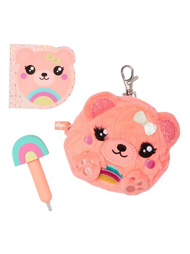 Fluffy Mini Pen Pal Notepad Keyring                                                                                             