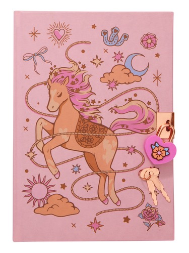 Wildflower A5 Lockable Notebook                                                                                                 