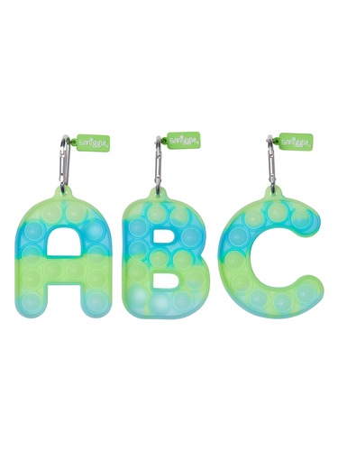 Popem Popit Poppies Glow In The Dark Scented Alphabet Keyring                                                                   