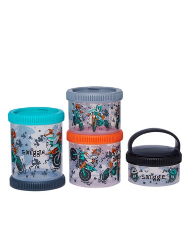 Adventurous Snack N Stack Containers X4                                                                                         