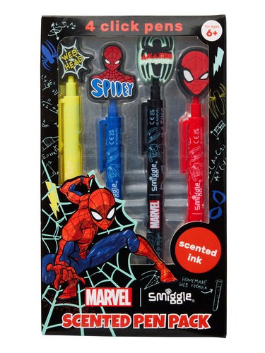 Spider-Man Pen Pack X 4                                                                                                         